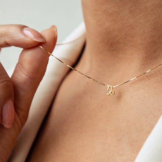 Étoiles d’Or Capricorn 14 Carat Gold Venetian Necklace With Horoscope - - Isabel Bernard