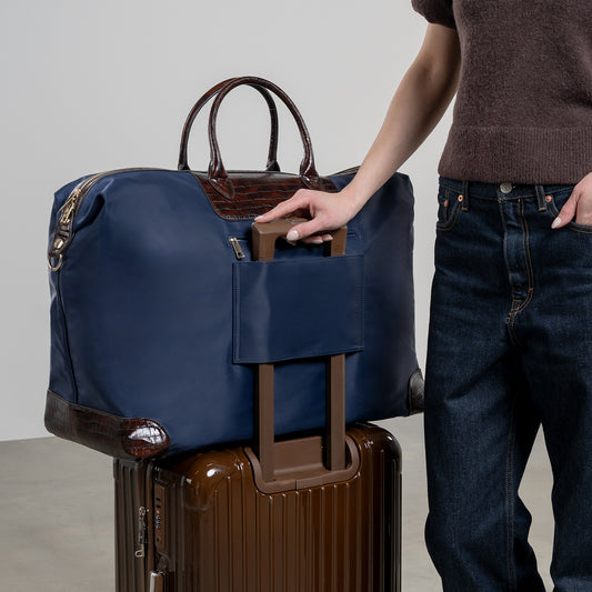 Du Louvre Colette blue weekend bag large - - Isabel Bernard