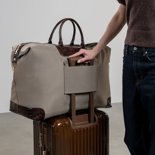 Du Louvre Colette taupe weekend bag large - - Isabel Bernard