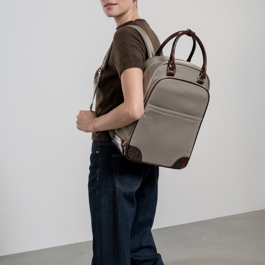 Cadeau d'Isabel taupe back pack and weekend bag small - - Isabel Bernard