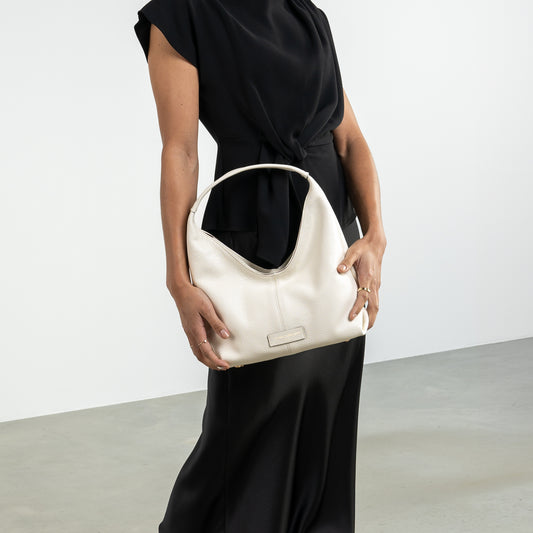 Honoré Grace mini cream calfskin leather handbag - - Isabel Bernard