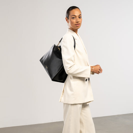 Honoré Emma Black Shoulder Bag - - Isabel Bernard