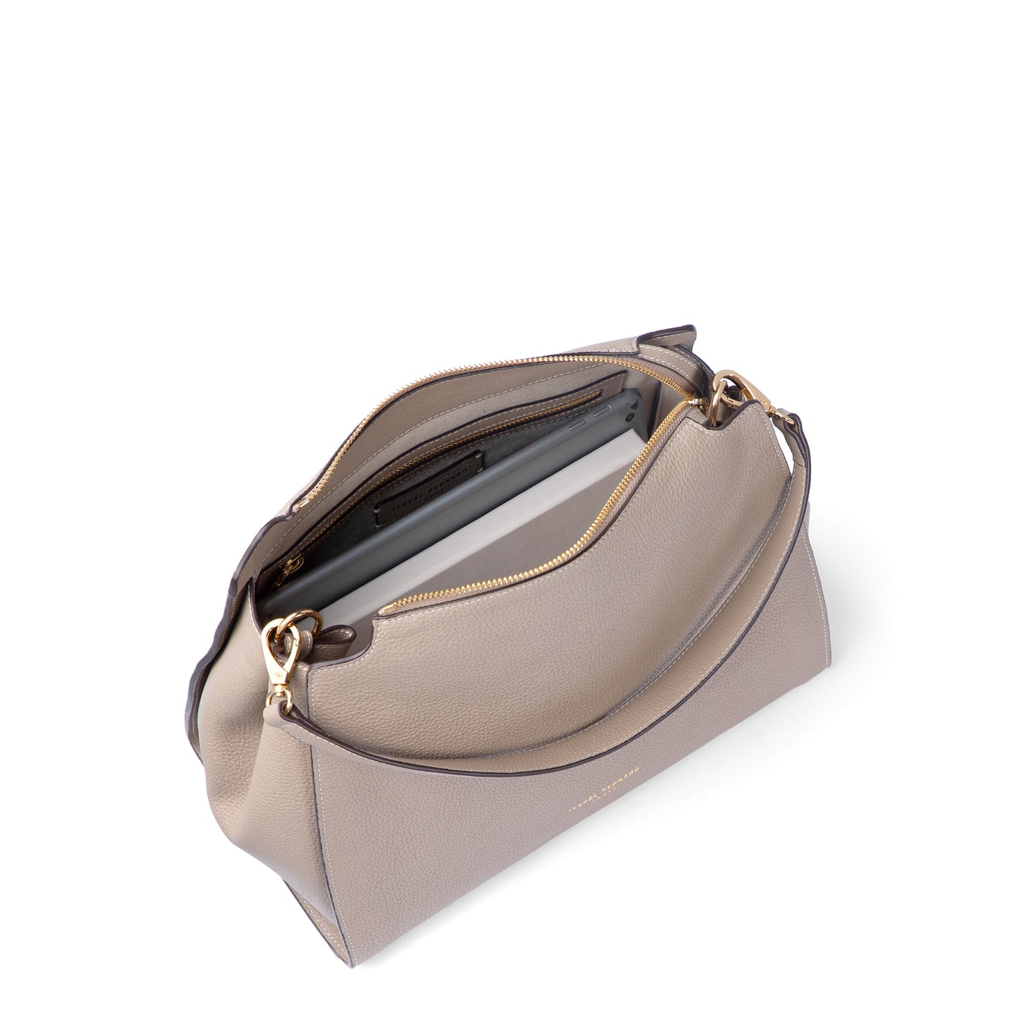 Honoré Emma Taupe Shoulder Bag - - Isabel Bernard