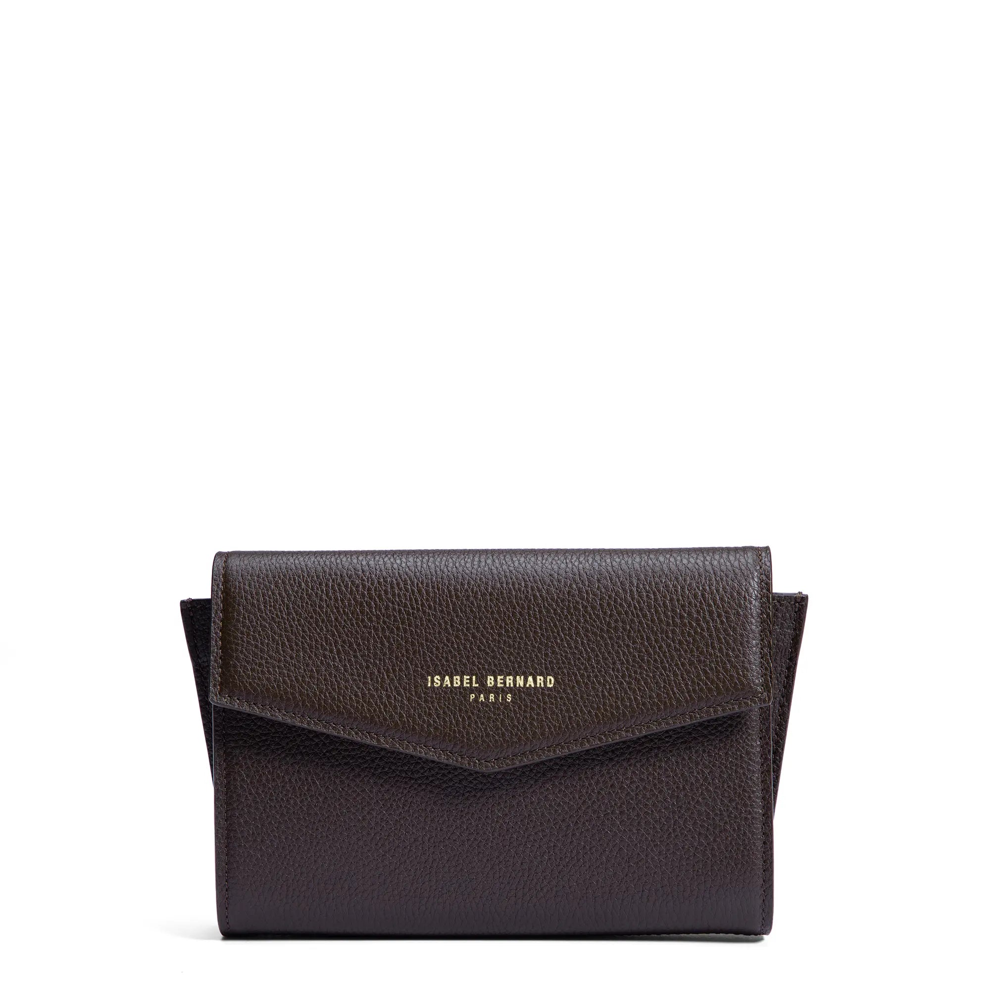 Isabel Bernard - Lina Brown Calfskin Leather Clutch