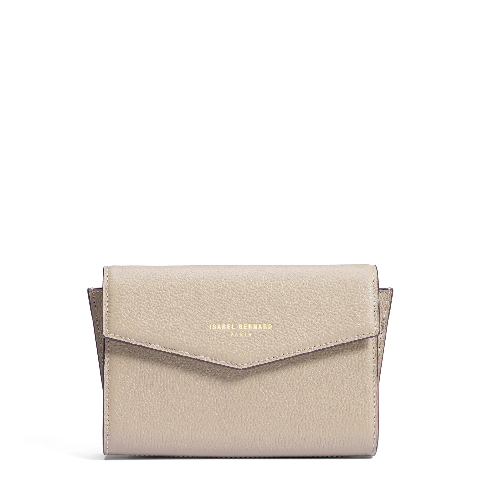 Isabel Bernard - Lina Beige Calfskin Leather Clutch