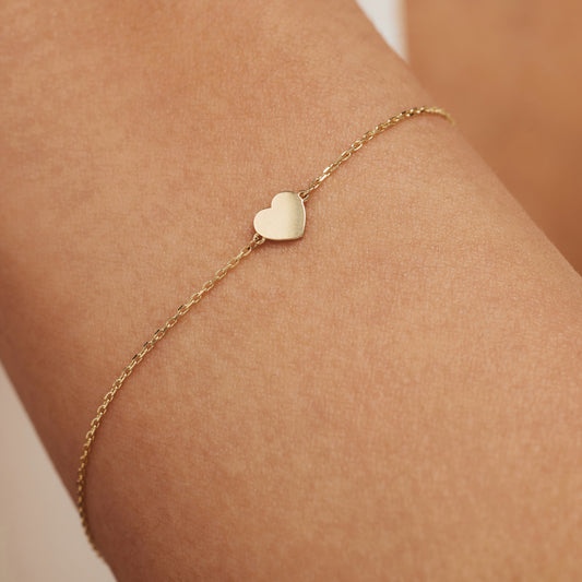 Belleville Amore 14 karat gold bracelet with heart - - Isabel Bernard