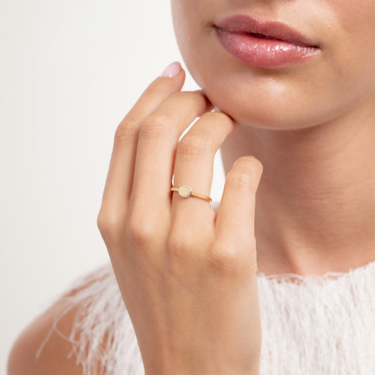 Le Marais Adeline 14 Karat Gold Ring - - Isabel Bernard