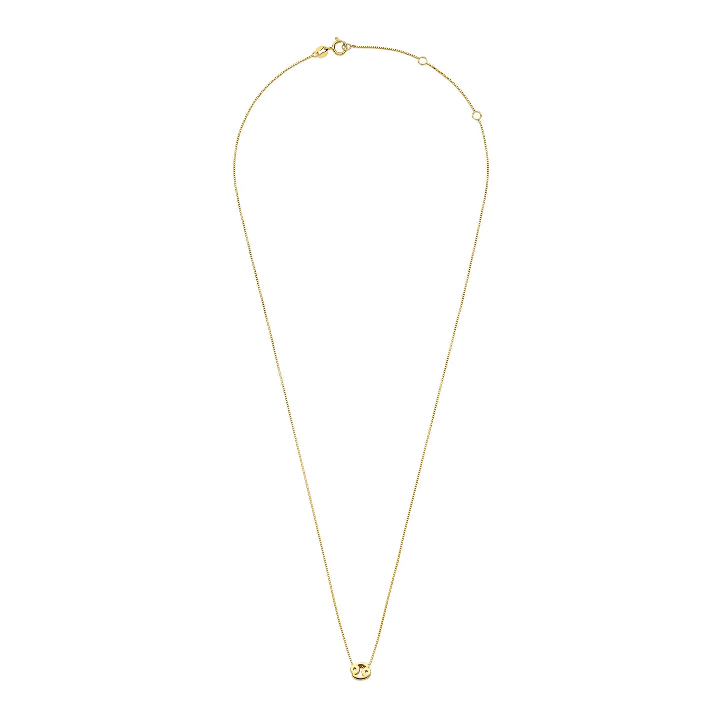 Étoiles d’Or Cancer 14 Carat Gold Venetian Necklace With Horoscope - - Isabel Bernard