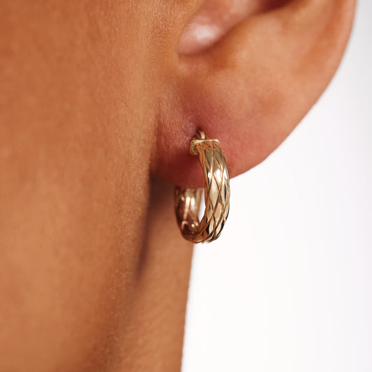 Rivoli Aurelle 14 karat gold hoop earrings - - Isabel Bernard