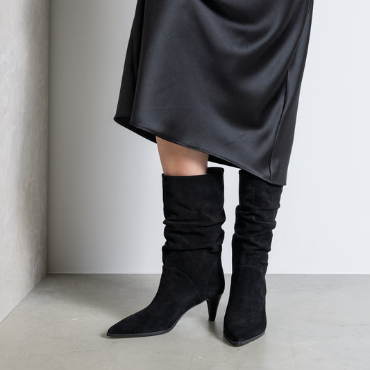 Vendôme Margot black suede boots - - Isabel Bernard