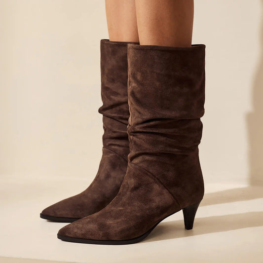 Vendôme Margot brown suede boots - - Isabel Bernard