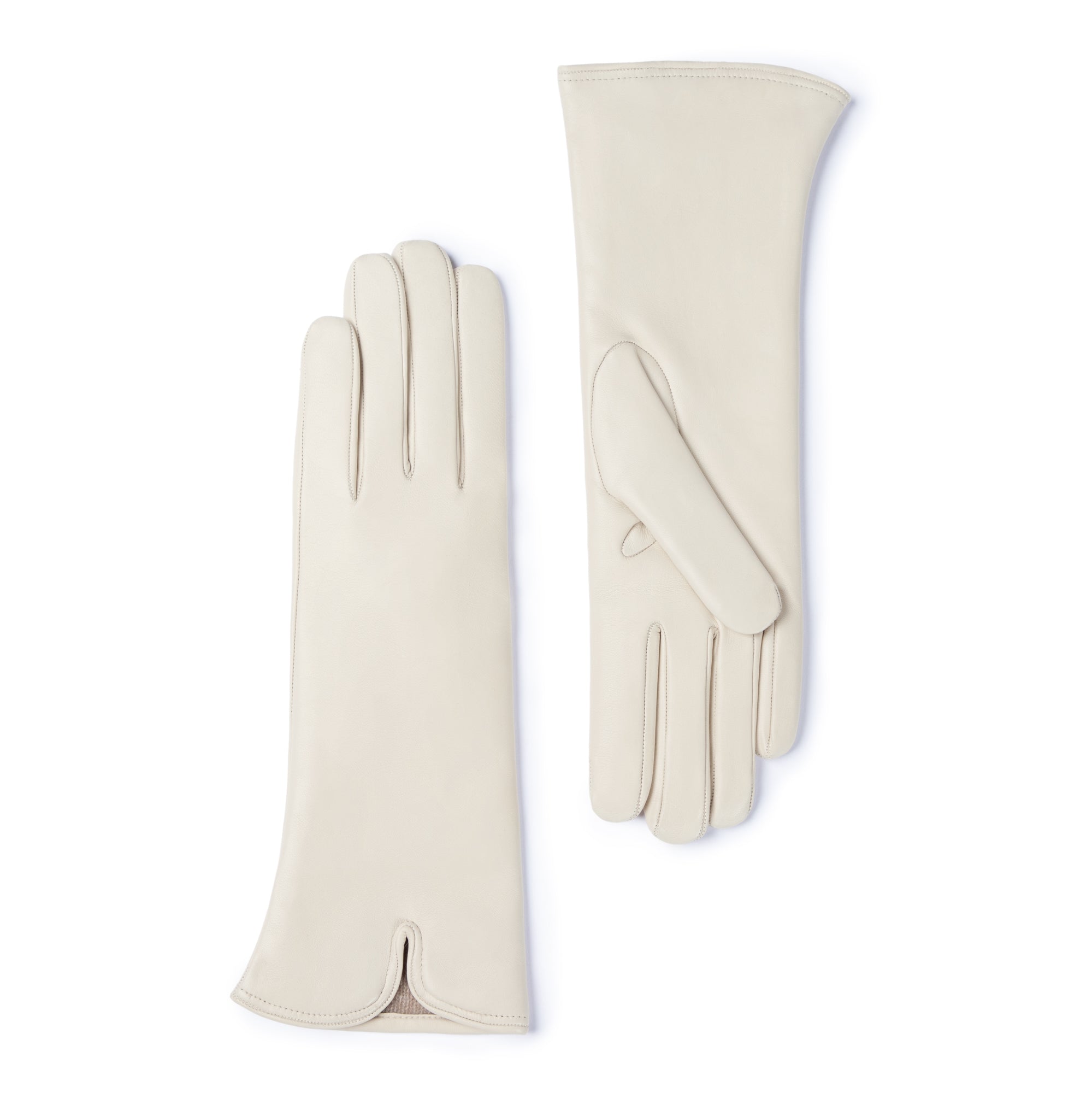 handschuhe aus ziegenleder Isabel Bernard Sylvie cremefarbene Handschuhe aus echtem Ziegenleder