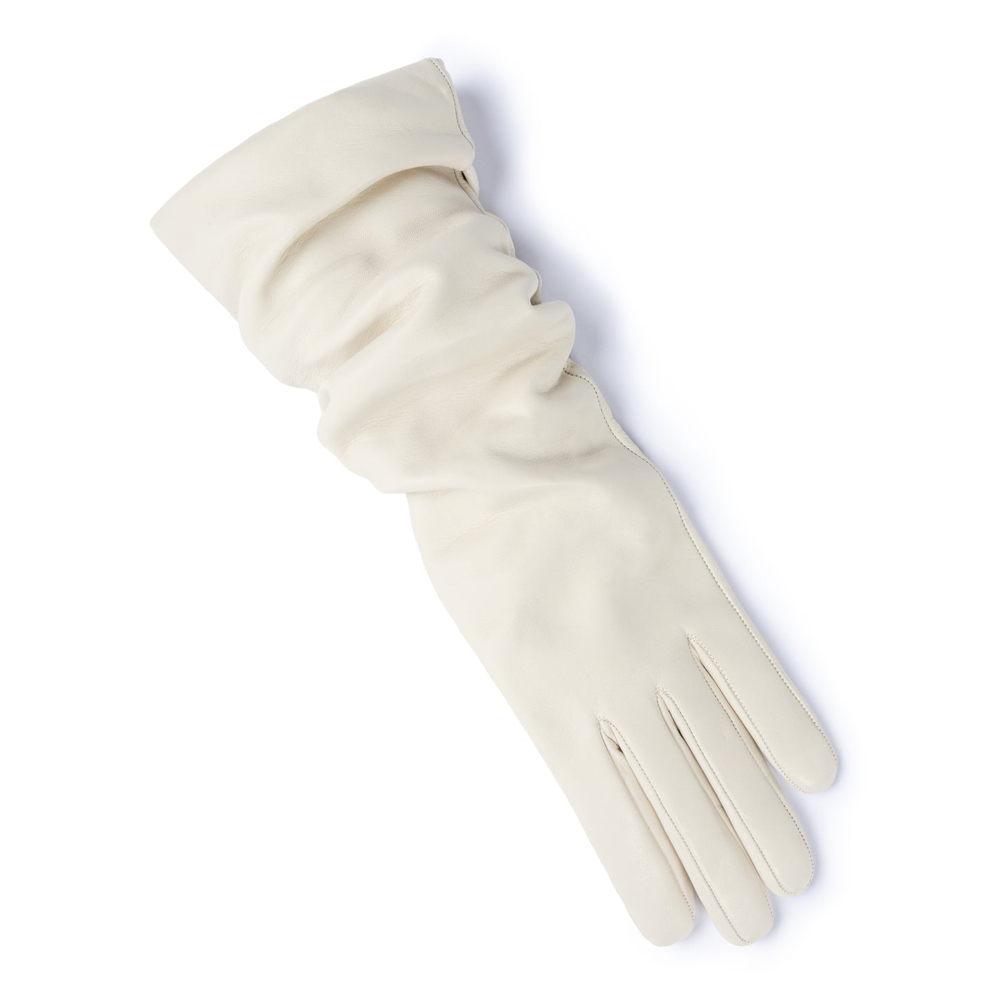 Honoré Ines cream goatskin leather gloves - - Isabel Bernard