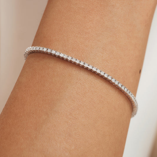 De la Paix Madeline 14 karat white gold bracelet with diamond 1.08 ct - - Isabel Bernard