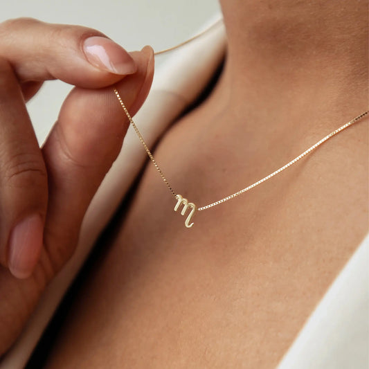 Étoiles d’Or Scorpio 14 Carat Gold Venetian Necklace With Horoscope - - Isabel Bernard