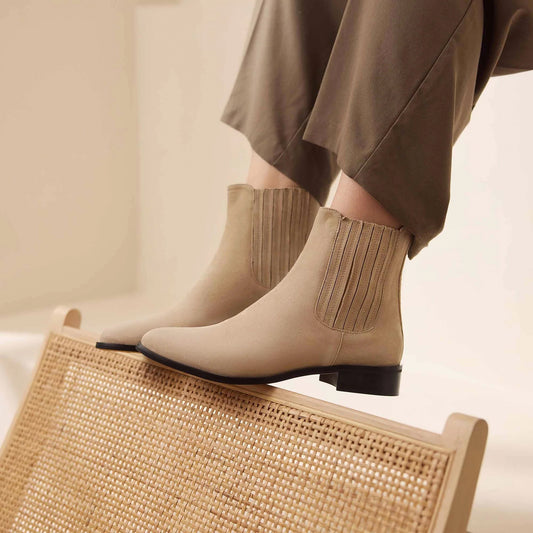 Vendôme Chey beige suede chelsea boots - - Isabel Bernard