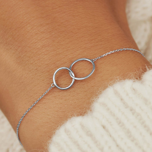 Saint Germain Loulou 14 karat white gold bracelet with rings - - Isabel Bernard