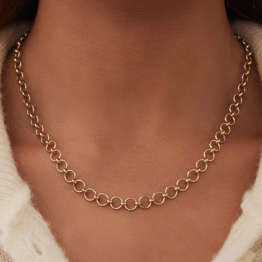 Belleville Axelle 14 karat gold link necklace - - Isabel Bernard