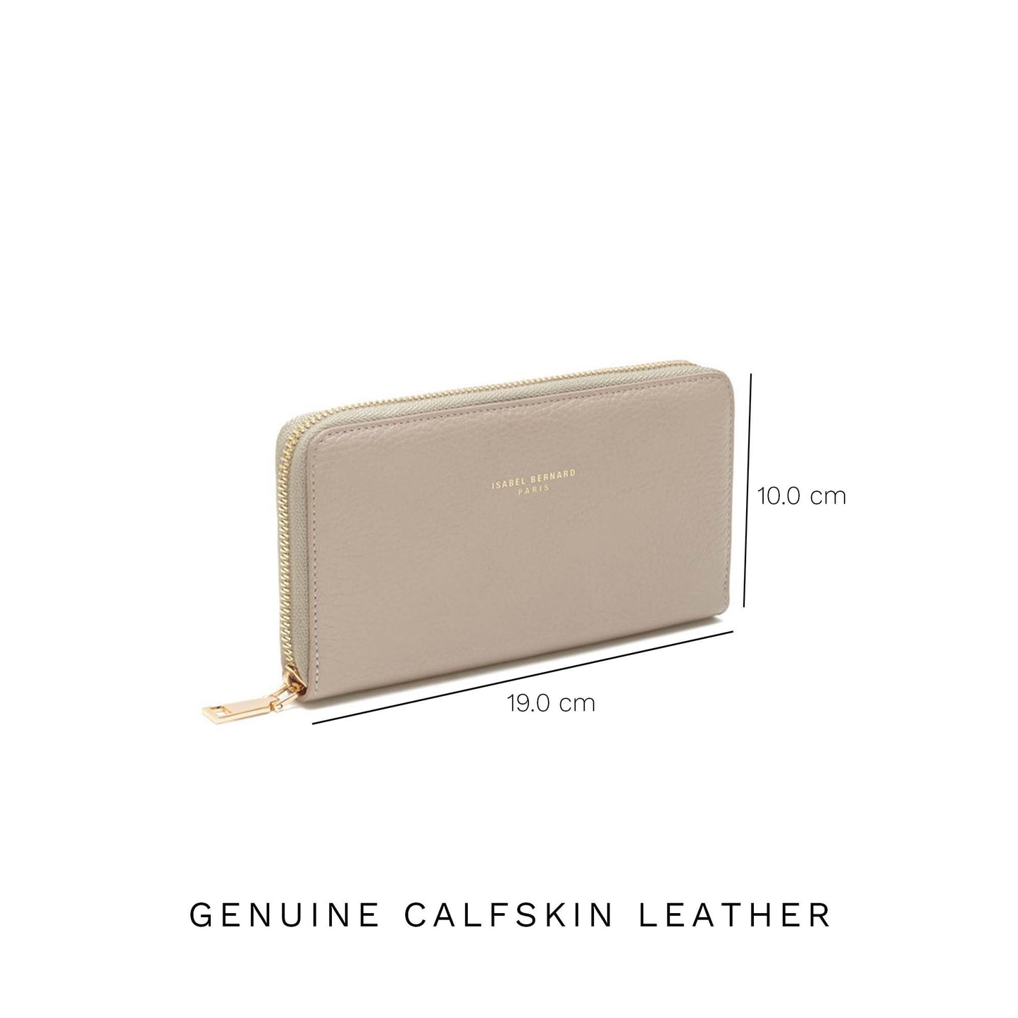 Cadeau d'Isabel taupe calfskin leather handbag and wallet set - - Isabel Bernard