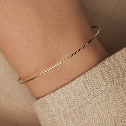 Cour d'Honneur Adora 14 karat gold bangle - - Isabel Bernard