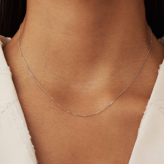 Saint Germain Nicole 14 karat white gold necklace - - Isabel Bernard