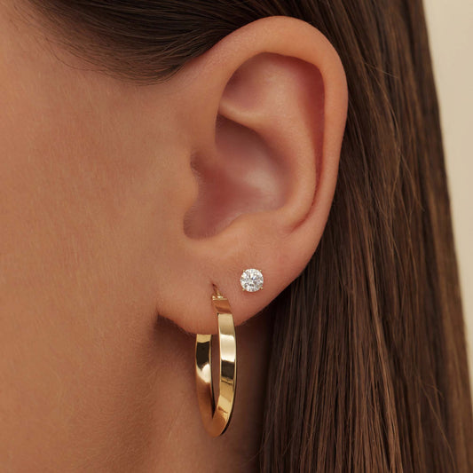 Rivoli Maryn 14 karat gold hoop earrings - - Isabel Bernard