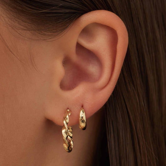 Cadeau d'Isabel 14 karat gold earring set - - Isabel Bernard