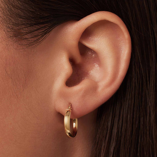 Cadeau d'Isabel 14 karat gold hoop earring set - - Isabel Bernard