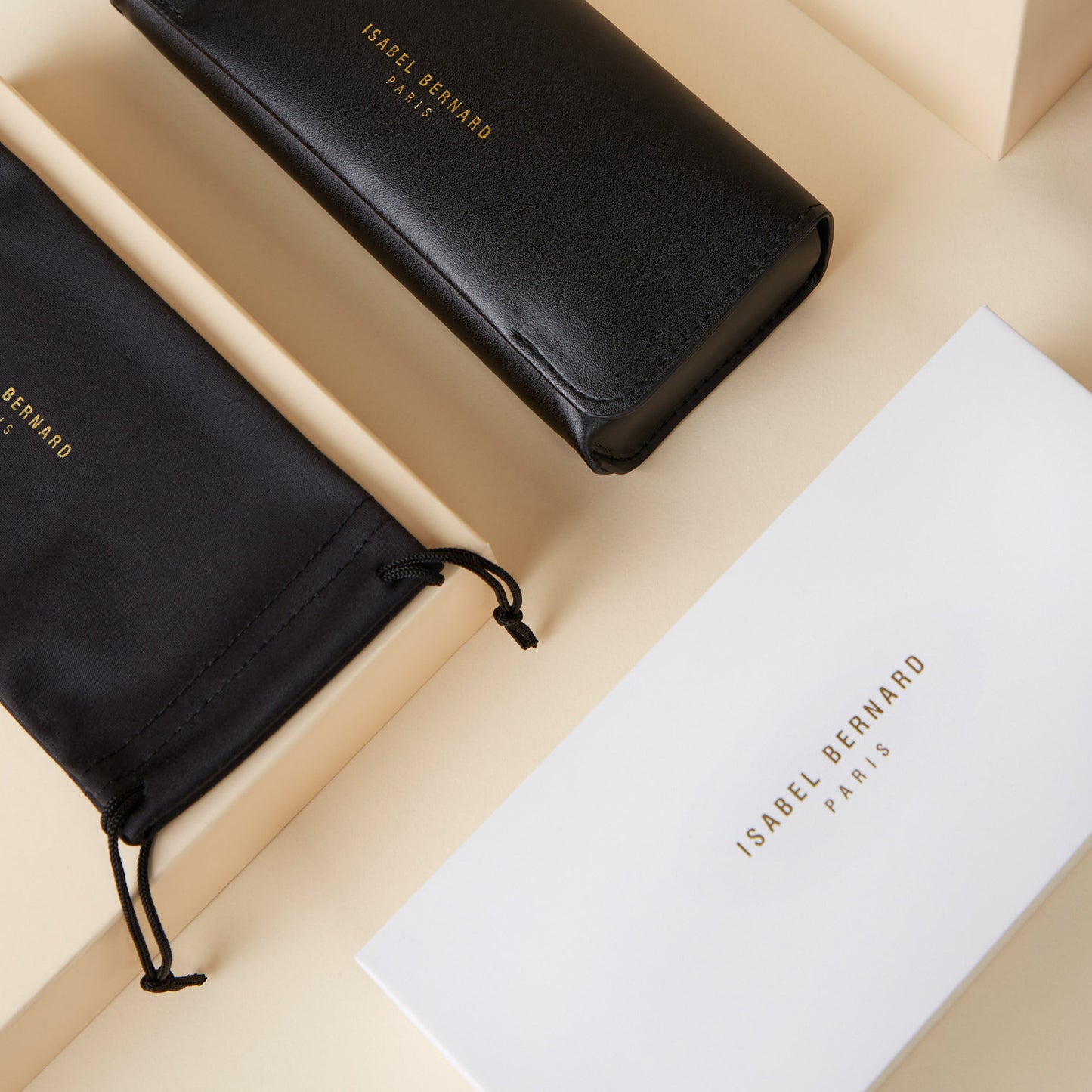 La Villette Rosaire black oval sunglasses with black lenses - - Isabel Bernard