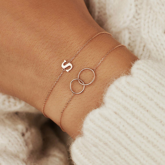 La Concorde Loulou 14 karat rose gold bracelet with circles - - Isabel Bernard