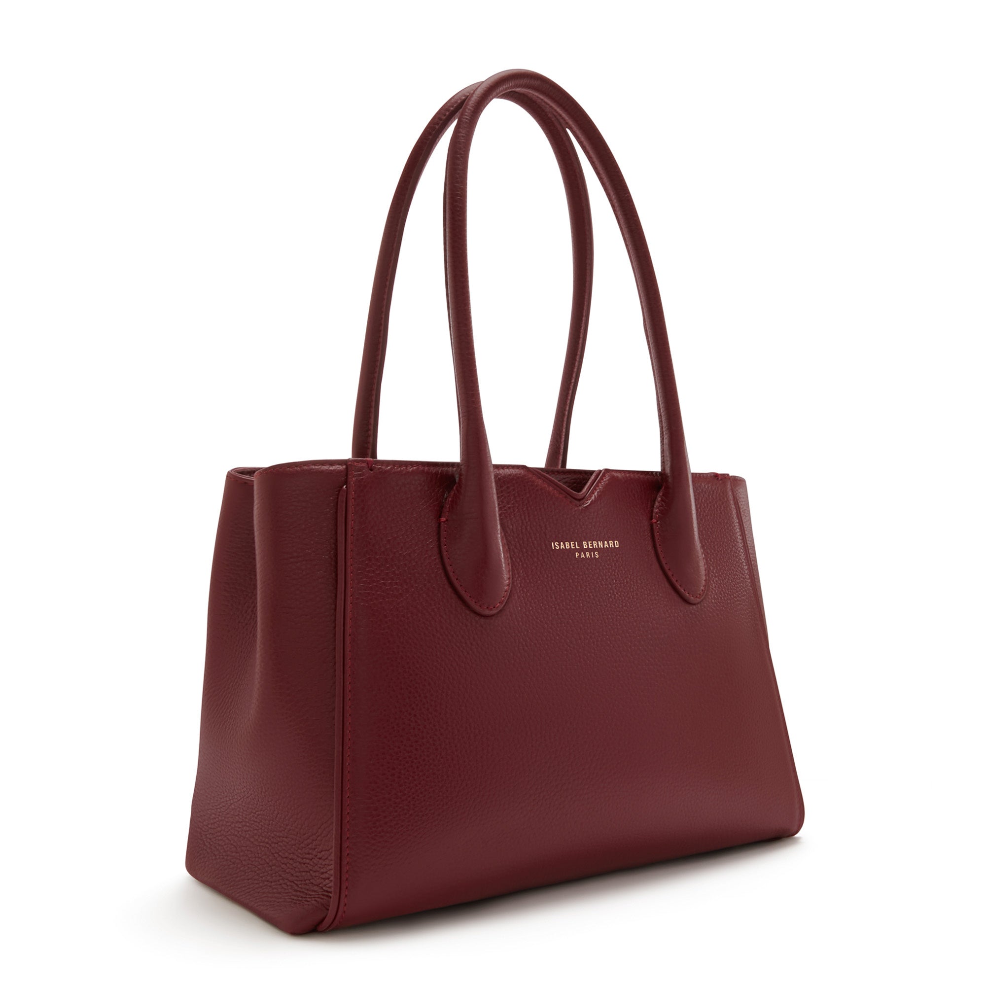 Isabel Bernard Cloe Midi Bordeaux red Genuine calfskin leather Bags