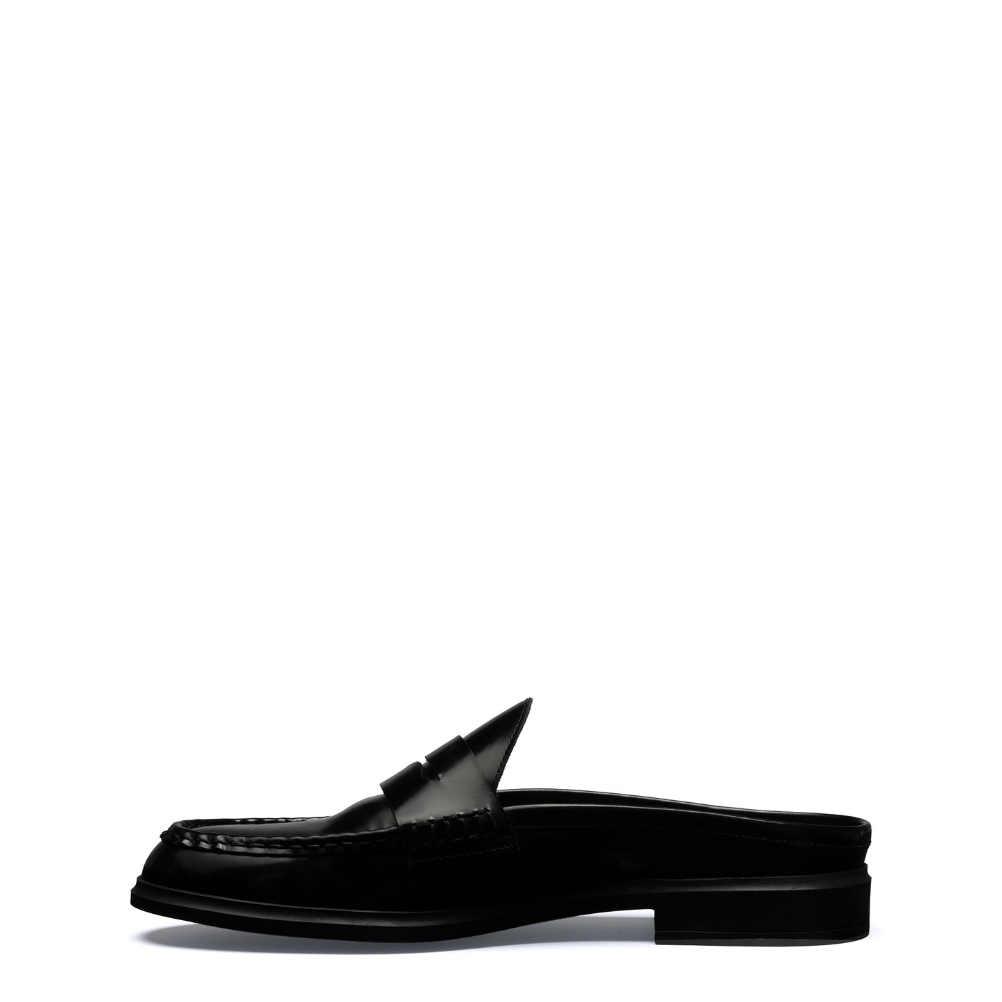 Vendôme Blandine black spazzolato leather mules - - Isabel Bernard