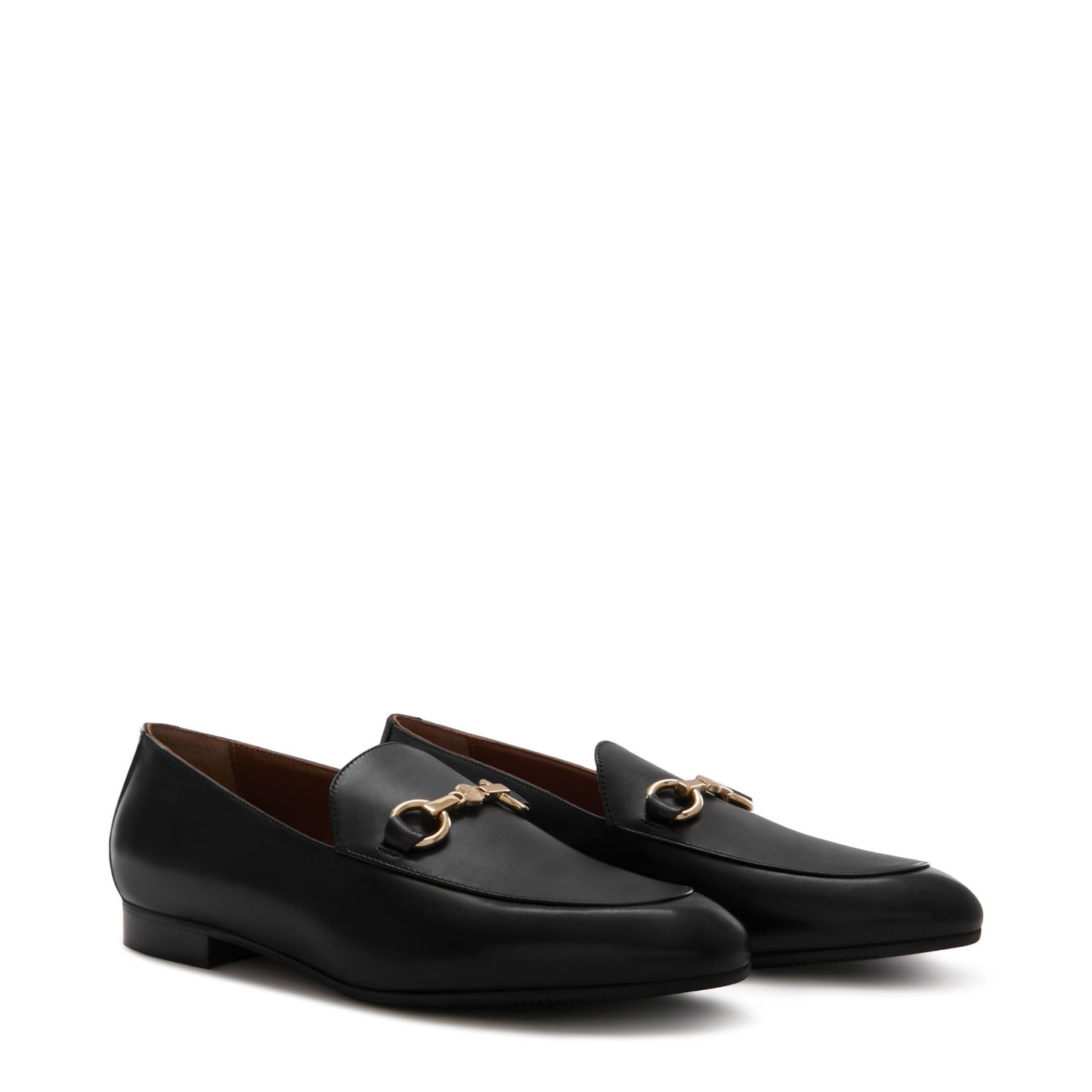 Vendôme Fleur black calfskin leather loafers - - Isabel Bernard