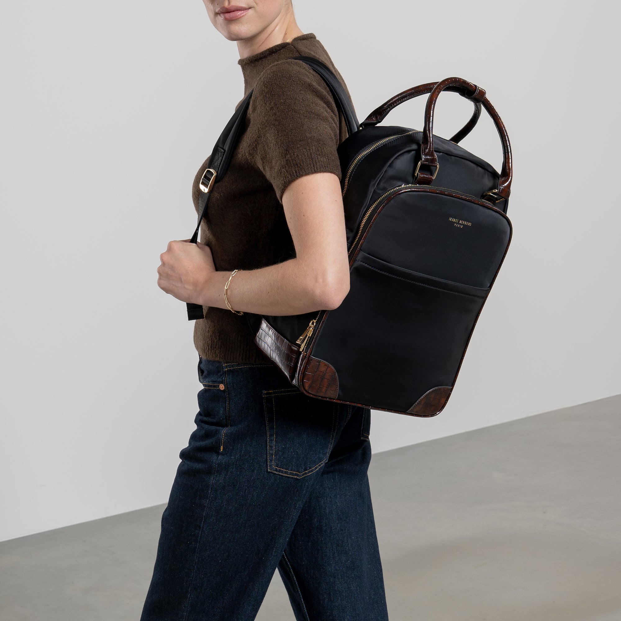 Isabel Bernard Cher Nylon, polyurethaan leer Tassen