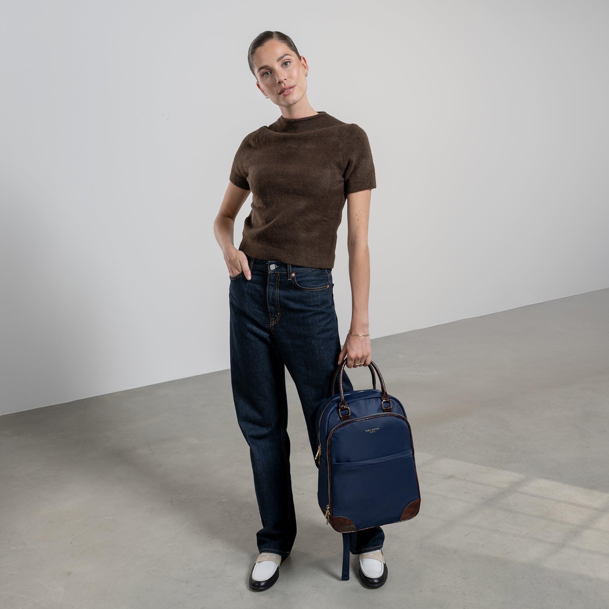 Isabel Bernard Cher Nylon, polyurethaan leer Tassen