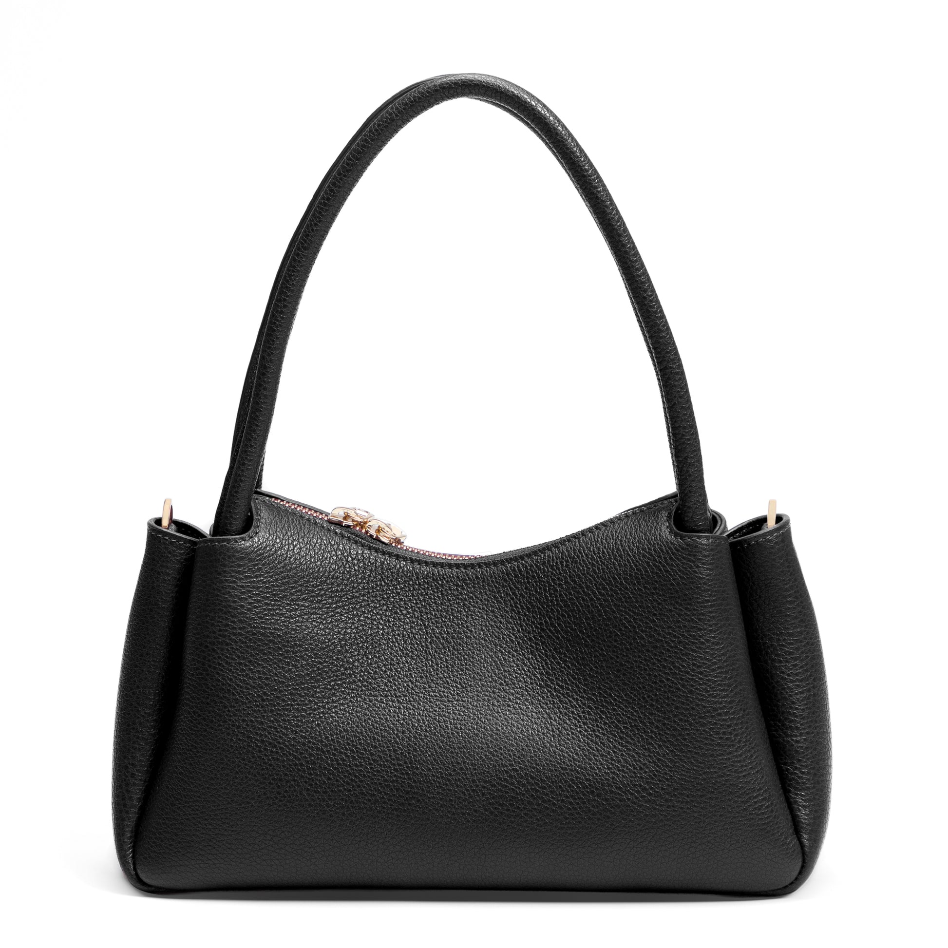 Honoré Eve Black Calfskin Leather handbag - - Isabel Bernard