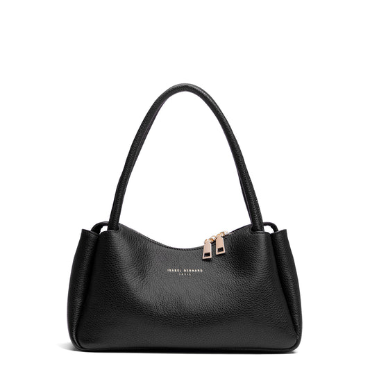 Honoré Eve Black Calfskin Leather handbag - - Isabel Bernard
