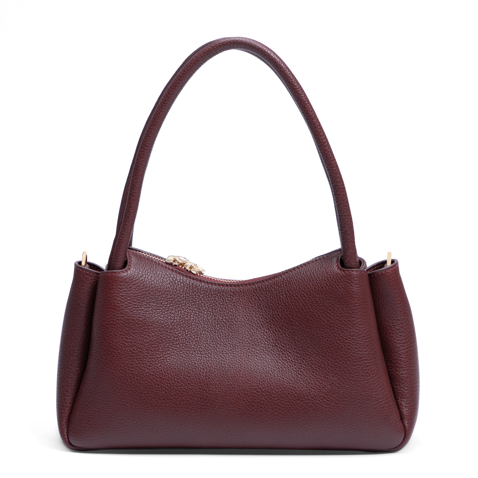 Honoré Eve Burgundy Calfskin Leather handbag - - Isabel Bernard