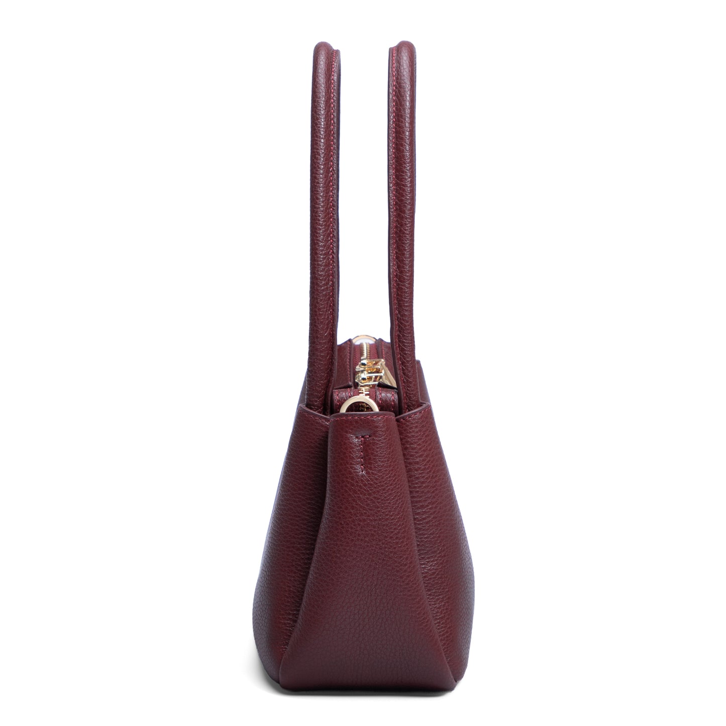 Honoré Eve Burgundy Calfskin Leather handbag - - Isabel Bernard