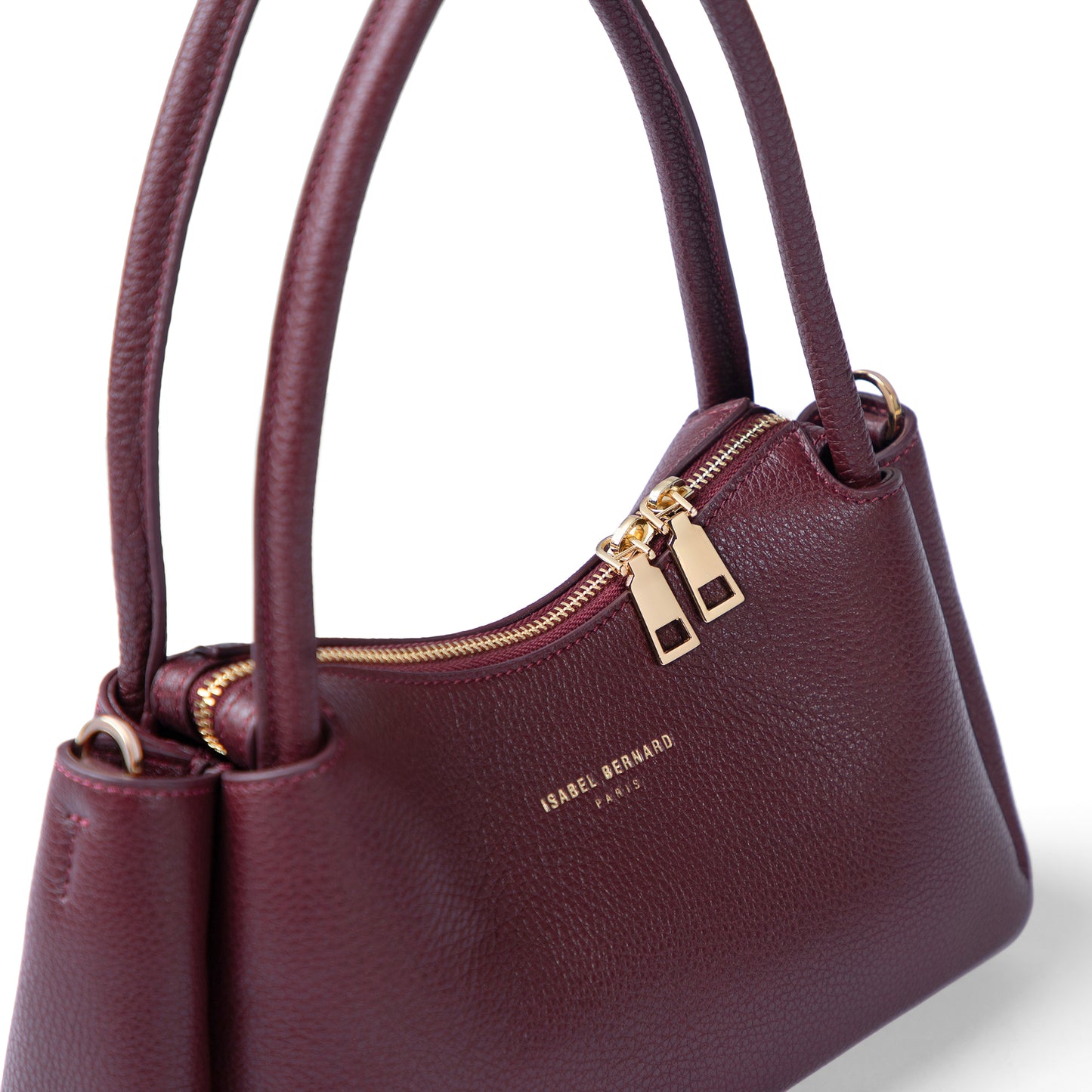 Honoré Eve Burgundy Calfskin Leather handbag - - Isabel Bernard