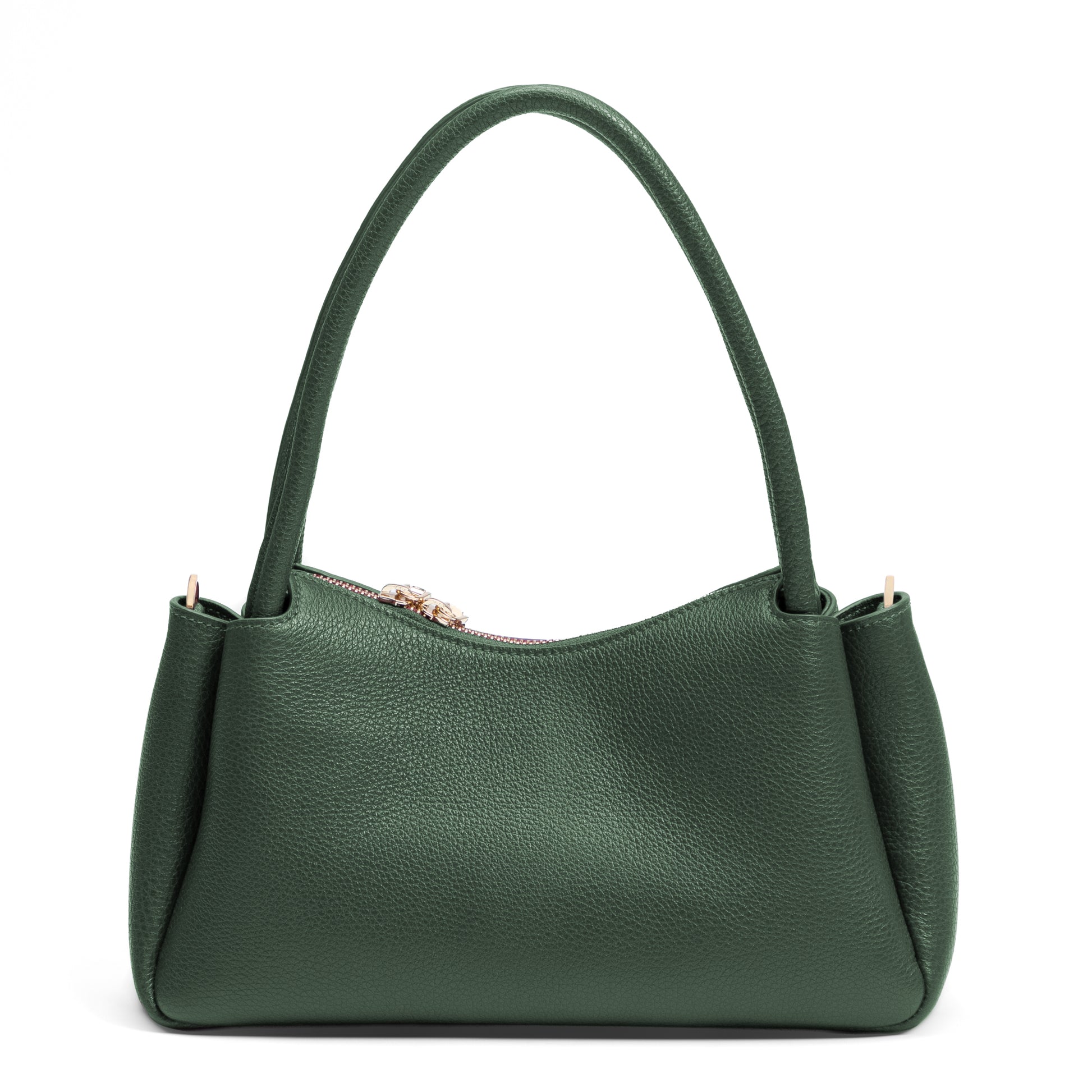 Honoré Eve Dark Green Calfskin Leather handbag - - Isabel Bernard