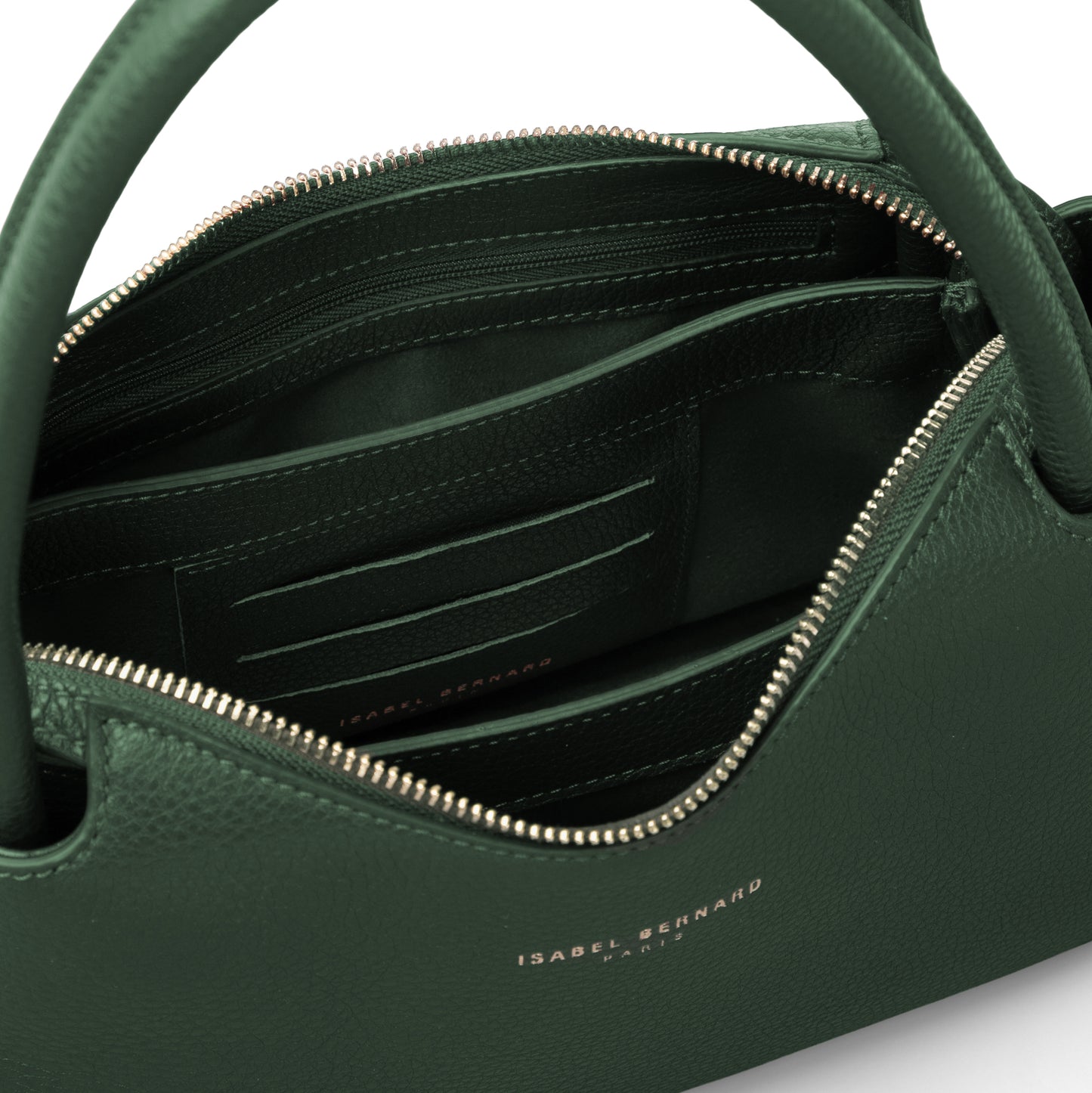 Honoré Eve Dark Green Calfskin Leather handbag - - Isabel Bernard