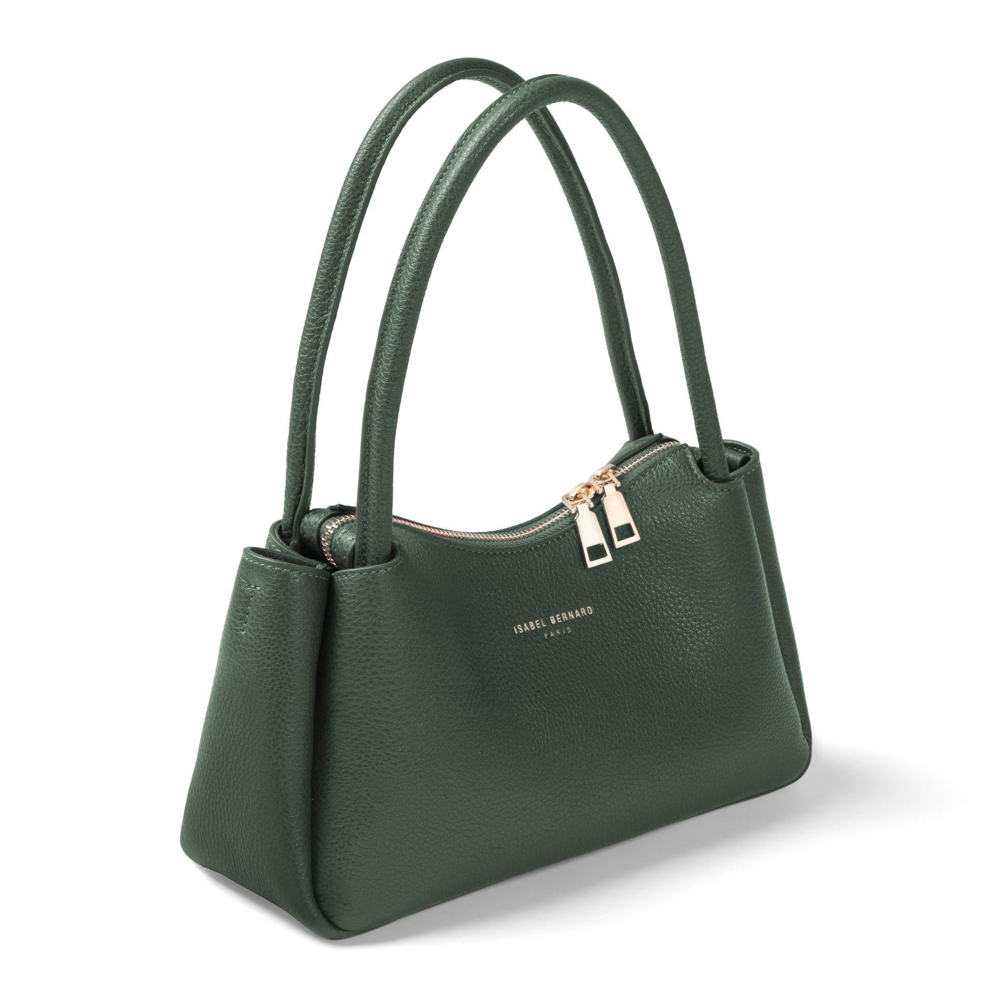 Honoré Eve Dark Green Calfskin Leather handbag - - Isabel Bernard