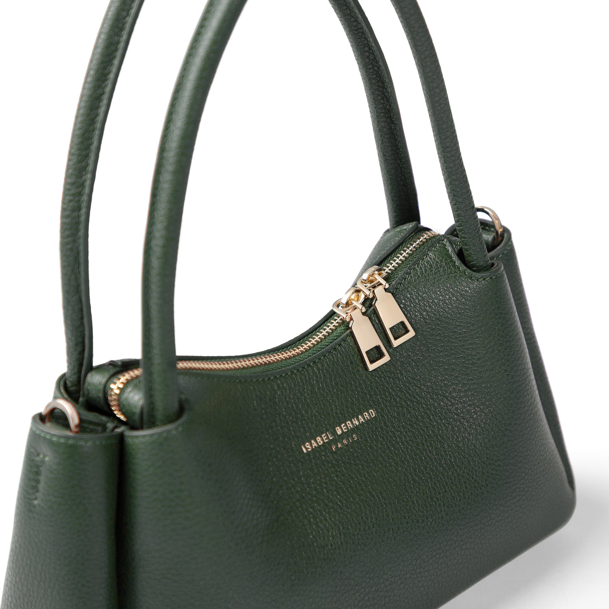 Honoré Eve Dark Green Calfskin Leather handbag - - Isabel Bernard