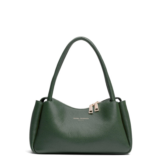 Honoré Eve Dark Green Calfskin Leather handbag - - Isabel Bernard