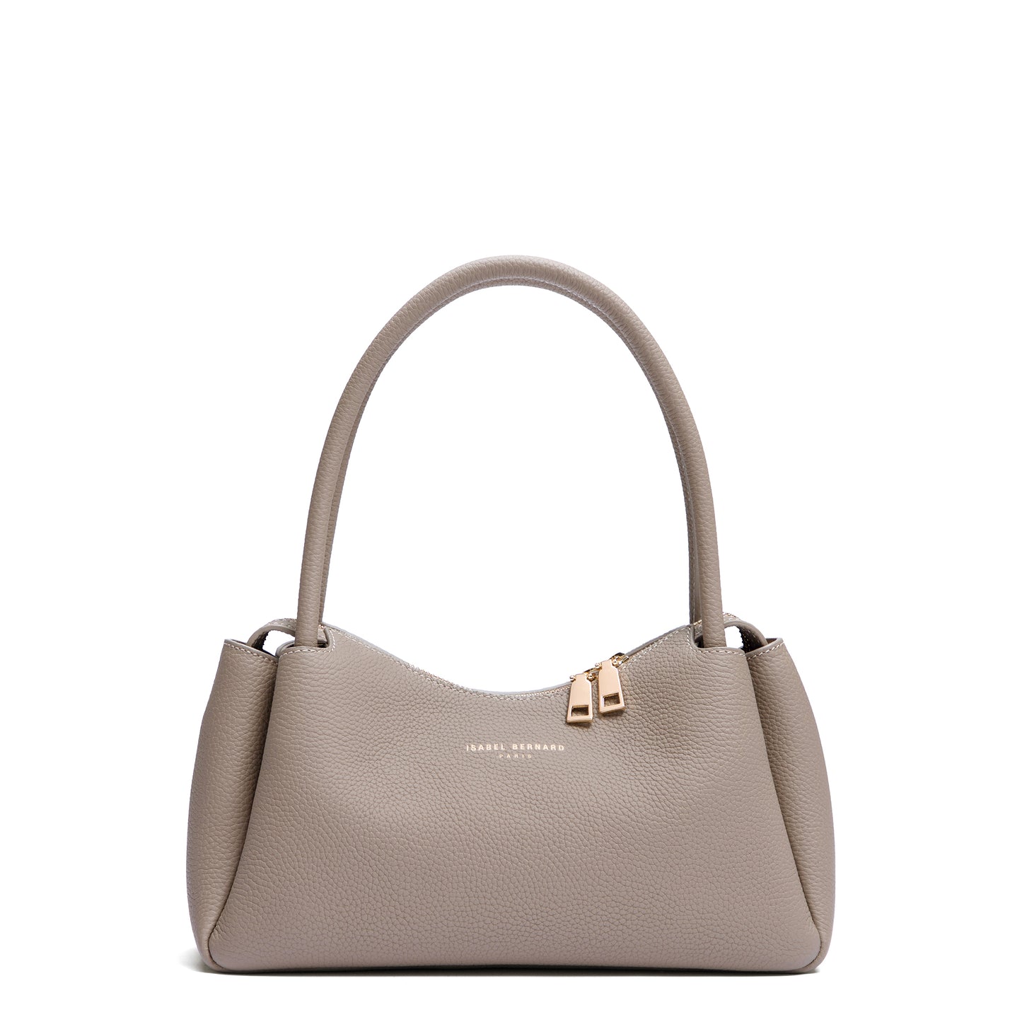 Honoré Eve Taupe Calfskin Leather handbag - - Isabel Bernard