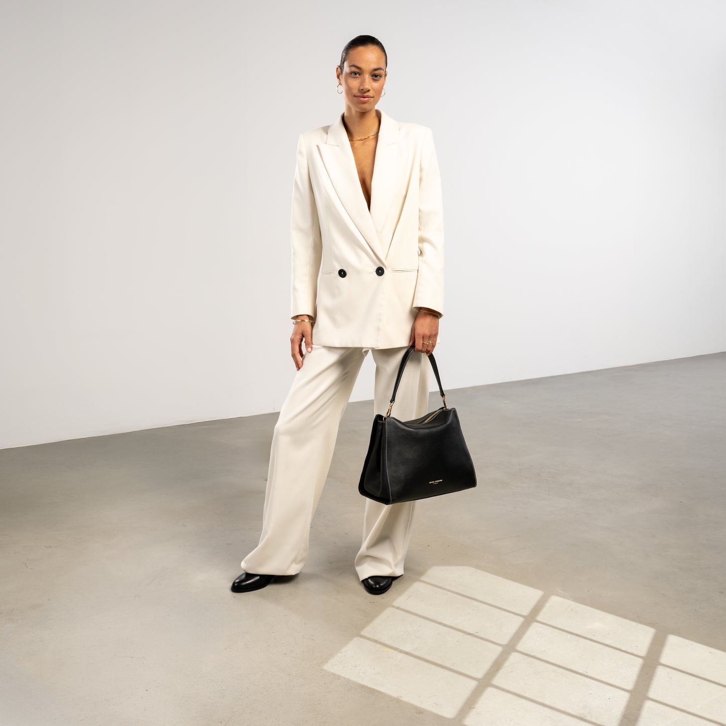 Honoré Emma Black Shoulder Bag - - Isabel Bernard