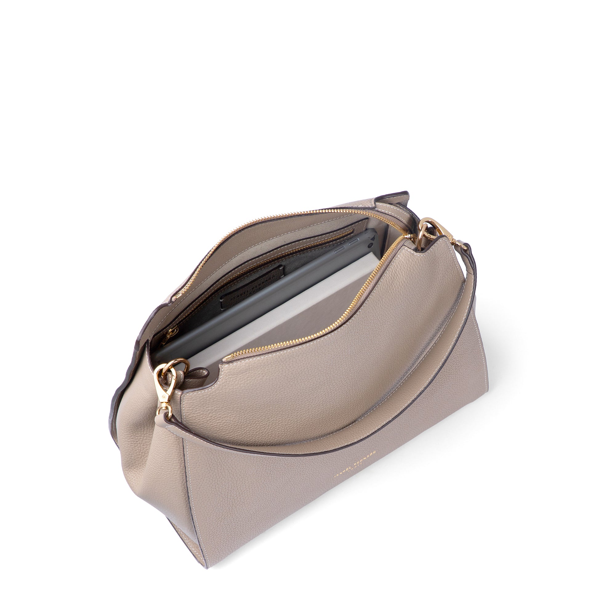 Honoré Emma Taupe Shoulder Bag - - Isabel Bernard