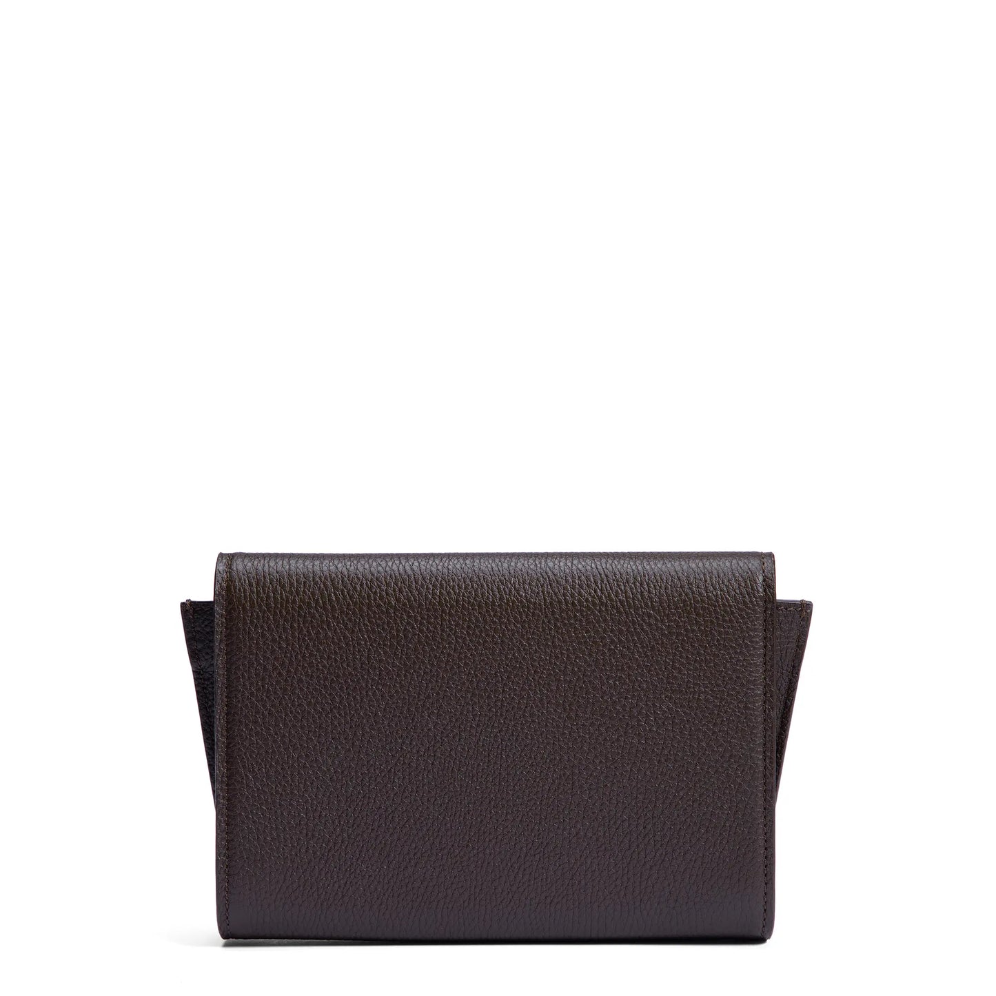 Honoré Lina Dark Brown Clutch With Detachable Shoulder Chain - - Isabel Bernard