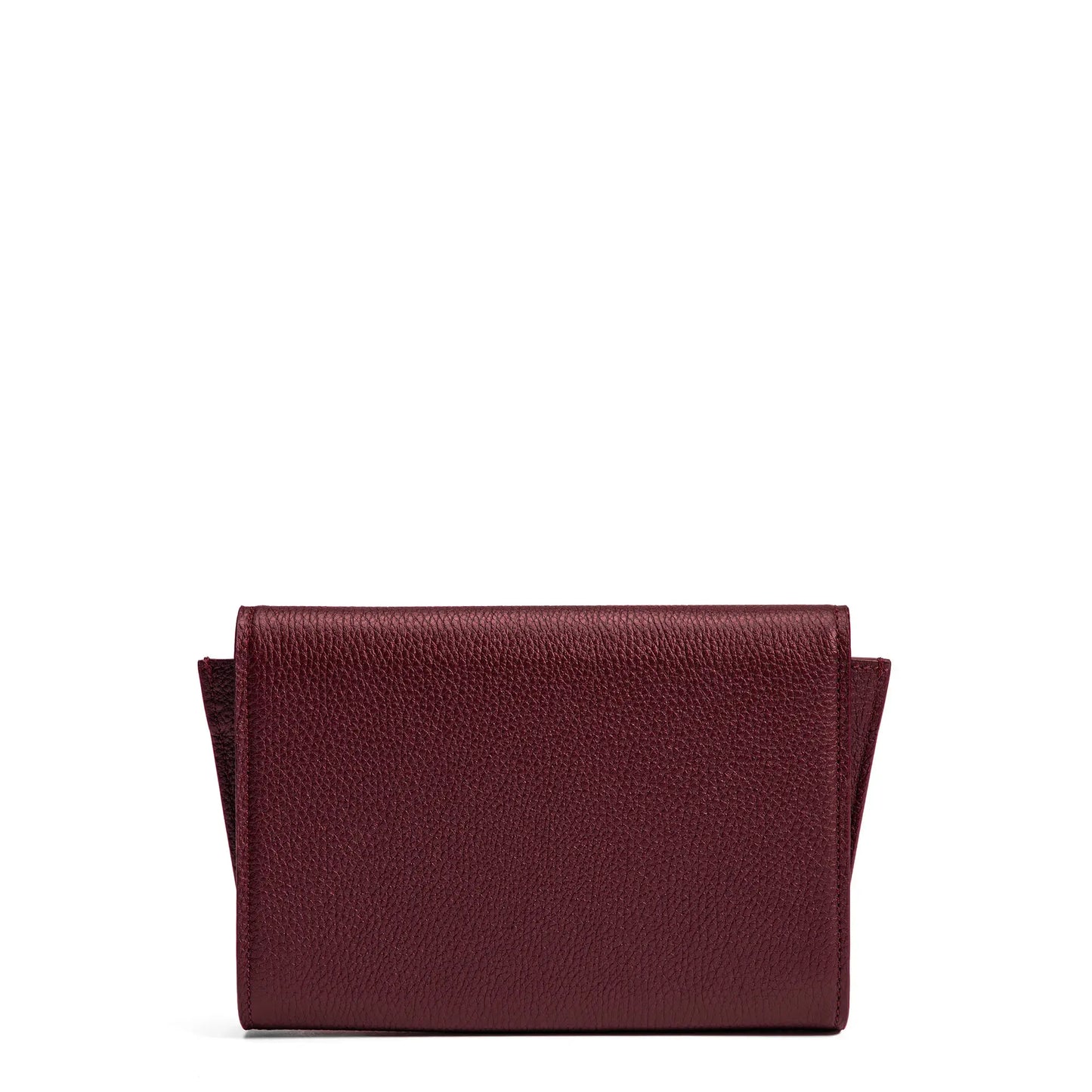 Honoré Lina Bordeaux Red Clutch With Detachable Shoulder Chain - - Isabel Bernard